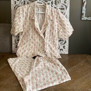 Victoria’s Secret gold tag coquette, top and bottom size small